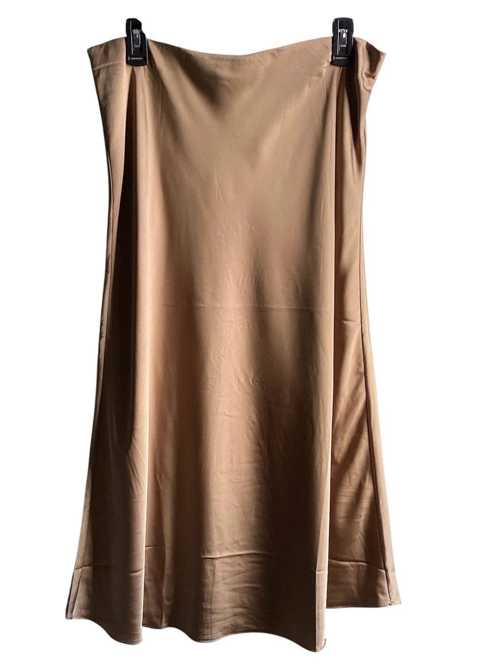 J. Crew Camel / Tan Satin Look Maxi Skirt